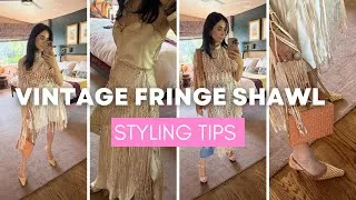 Thumbnail: HOW I STYLE A VINTAGE FRINGE SHAWL! 
