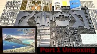 Thumbnail: Unboxing the B-2A Spirit Stealth Bomber with GBU-57 MOPs and Eduard PE | Modelcollect 1:72Scale
