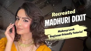 Thumbnail: Recreating Madhuri Dixit Look // Beginner friendly Makeup tutorial