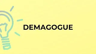 Thumbnail: What is the meaning of the word DEMAGOGUE?