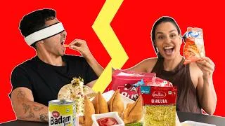 Thumbnail: Non Indian Husband Trying popular INDIAN snacks!