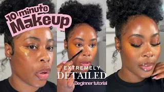 Thumbnail: 10 MINUTE MAKEUP TUTORIAL FOR BEGINNERS | EXTREMELY DETAILED | HIGHLIGHTING AND CONTOUR