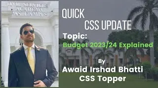 Thumbnail: Quick CSS Update- Pakistan Budget 2023/24 Explained