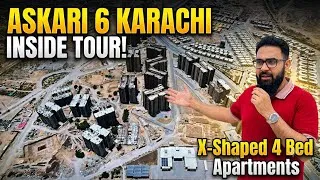 Thumbnail: Askari 6 Karachi | New X shaped4 Beds Apartment | Inside Tour | First Look 