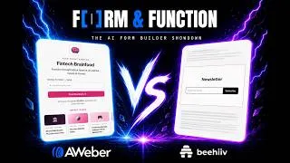 Thumbnail: AWeber AI Signup Form Builder vs Beehiiv: Building a Fintech Brainfood Landing Page