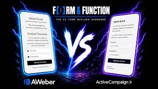 Thumbnail: AWeber AI Signup Form Builder vs ActiveCampaign: From Signup Form to Landing Page