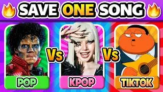 Thumbnail: SAVE ONE SONG 🔥 POP vs K-POP vs TIKTOK | Choose Your Favorite!