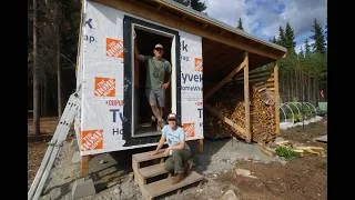 Thumbnail: Completing our Solar Power Utility Shed and Laying Down Spruce Plank Flooring at Our Off Grid Cabin