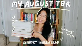 Thumbnail: 15 books i wanted to read in aug (before things changed 😮‍💨😖)