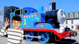 Thumbnail: Wheels on the Train | Thomas and Friends | Nursery Rhymes Kids Song