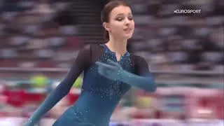 Thumbnail: Anna Shcherbakova | World Team Trophy 2021 | Short Program | Eurosport English Commentary