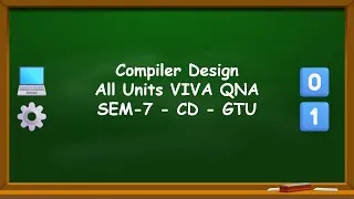 Thumbnail: Compiler Design VIVA QNA - CD All Units VIVA QNA - SEM-7 - CD - GTU
