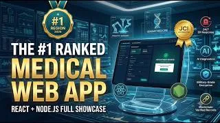 Thumbnail: Modern Healthcare Website | React.js + Node.js | Full Stack Medical Platform UI/UX Showcase