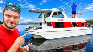 Thumbnail: Tiny Houseboat Camping In An ABANDONED PARK! (BIG FISH!!)