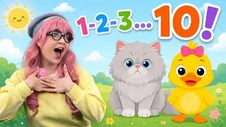 Thumbnail: Counting Animals 1 to 10 🐄🐷🐑 | Learn Numbers for Toddlers | Ayu & Gigi