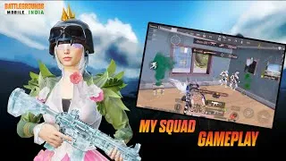 Thumbnail: MY SQUAD GAMEPLAY 🔥|| WITH FUNNY VIDEO 😄 BGMI #bgmi 