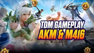 Thumbnail: TDM GAMEPLAY TOP 1👀|| AKM & M416 GLACIER POWER 🔥#bgmi 