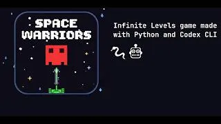 Thumbnail: Space Warriors demo: A dream game dev project brought to life using Codex #ai #games #python #pygame