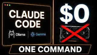 Thumbnail: Claude Code + Gemma 4 31B - FREE, No GPU, One Command 2026