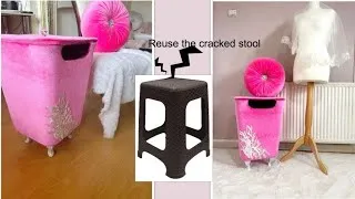Thumbnail: Old plastic stool Upgraded To Luxury storage