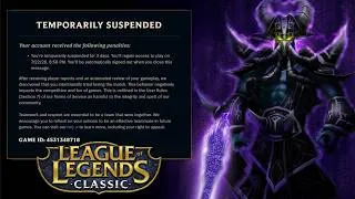 Thumbnail: I got BANNED on League Classic