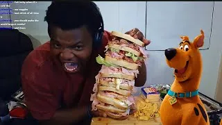 Thumbnail: 🥪Making 100 Layer Sandwich🥪 Scooby Doo style🥪 Everyone Eating🥪Fun Stream pulll uppp🥪