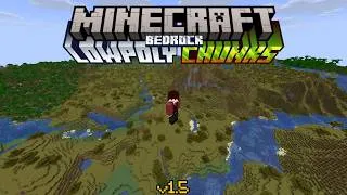 Thumbnail: Distant Horizons Effect For Bedrock | LowPoly Chunks 1.5