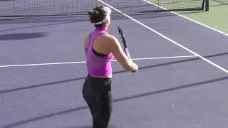 Thumbnail: 2019 Indian Wells Practice - Bianca Andreescu Serving