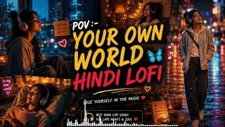 Thumbnail: POV: You’re In Your Own World 🎧🦋 | Hindi Lofi Playlist for Peace & Chill