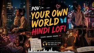 Thumbnail: POV: You’re In Your Own World 🎧🦋 | Hindi Lofi Playlist for Peace & Chill