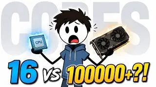 Thumbnail: Why Does a GPU Have 10,000 Cores But a CPU Only Has 16?