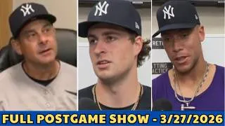 Thumbnail: [FULL] New York Yankees POSTGAME SHOW - Boone, Aaron Judge & team reactions Yankees beat GIants 3-0