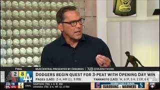 Thumbnail: MLB Network | Dodgers begin quest for 3-peat with opening day win - Mark Derosa breaks down