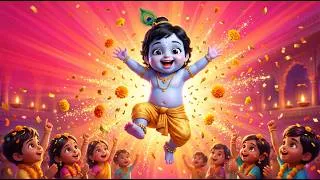 Thumbnail: Bal Krishna Ka Birthday 🎂 | Krishna Kanhaiya Song | Hindi Kids Songs & Rhymes