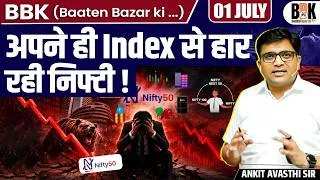 Thumbnail: Why Is Nifty Losing to Its Own Index? The Nifty 50 vs Nifty 100 Story | By Ankit Sir