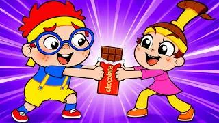 Thumbnail: Can You Share the Chocolate? 🍫 | Kids Songs & Nursery Rhymes | Babanana Cartoon