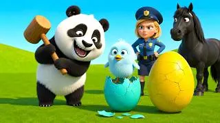 Thumbnail: Naughty Panda Broken All Eggs? 🔨🥚| Farmer is Very Angry! | Police Arrest the Panda! 🐼
