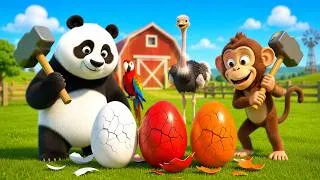 Thumbnail: Naughty Monkey Stole Eggs 🐒🐼🥚 Revenge Mission! 🧨 | Steal Everything from Old Man’s