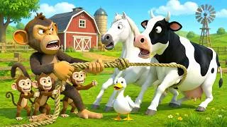 Thumbnail: Naughty Monkey Has ran away from Jail! 😱🐒 - He Stole the Whole Farm! Back to Jail 📞👮‍♂️