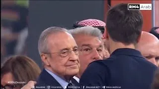 Thumbnail: Xabi Alonso greeting Florentino Pérez after Real Madrid’s Spanish Super Cup final defeat