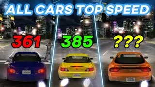 Thumbnail: NFS Underground 1 (2003) - ALL CARS TOP SPEED (From Slowest to Fastest)