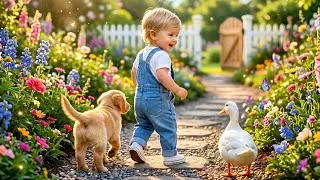 Thumbnail: Can You Handle This Much Cuteness? Baby, Puppy, and Ducks! 🐾👶