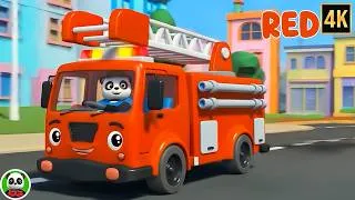 Thumbnail: Wheels on the Firetruck + More Learning Nursery Rhymes & Kids Songs