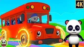 Thumbnail: Wheels on the Bus Go Round and Round | Nursery Rhymes for Babies | Kids Songs For Children