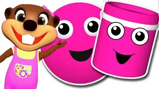 Thumbnail: The Paint is Pink + More | Toddler Songs, Learn Colors, ABCs 123s by Busy Beavers