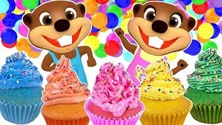 Thumbnail: Learn Colors with Colorful Cupcakes | Teach How to Make Cupcakes for Kids | ABC Song & Colors Chant