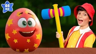 Thumbnail: Surprise Eggs x Twinkle Twinkle Little Star Songs for Kids | BabyBillion Rhymes
