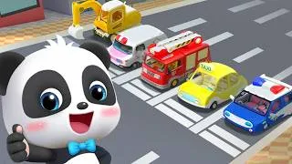 Thumbnail: Learn Numbers with Five Little Cars | Vehicles Songs | Kids Songs | BabyBus - Cars World