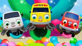 Thumbnail: 🚌 Let's Go Down the Slide | Five Litte Babies & More Nursery Rhymes & Kids Songs - Baby Car Songs TV