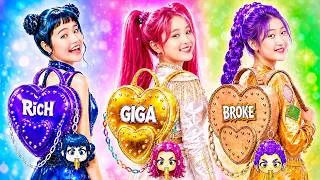 Thumbnail: Broke Rumi Vs Rich Zoey Vs Giga Rich Mira At Kpop Demon Hunters School!
